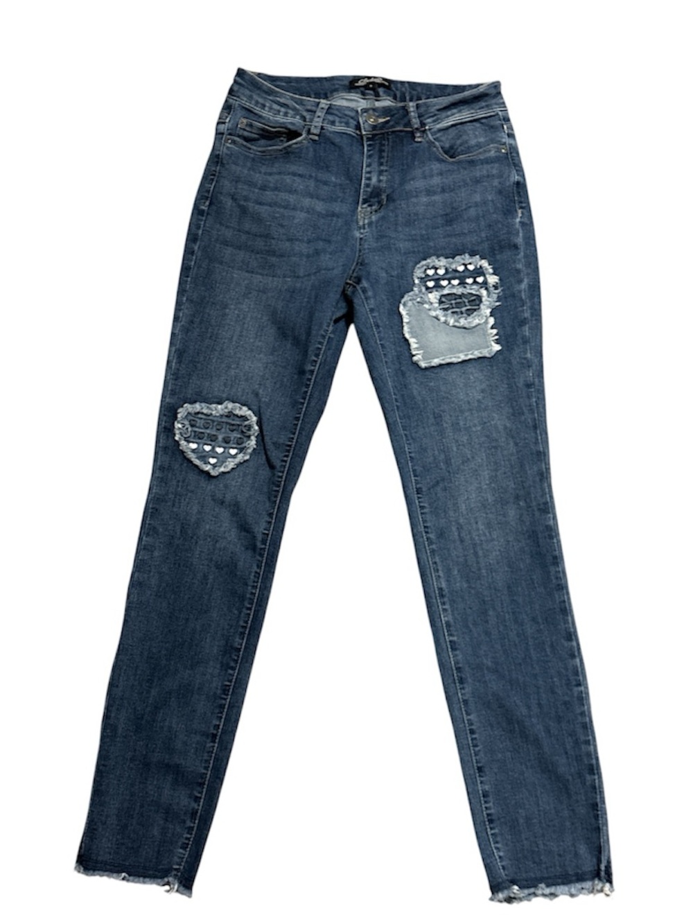 CHARLIE B Heart Patch Jeans